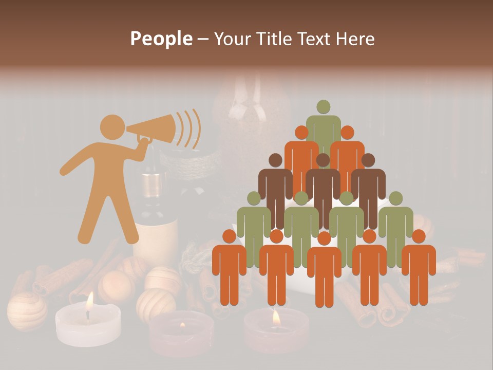 Chocolate Table Salon PowerPoint Template