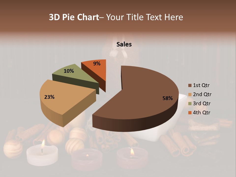 Chocolate Table Salon PowerPoint Template
