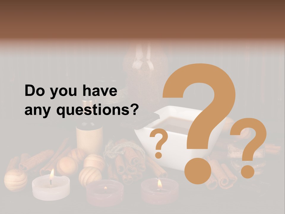 Chocolate Table Salon PowerPoint Template