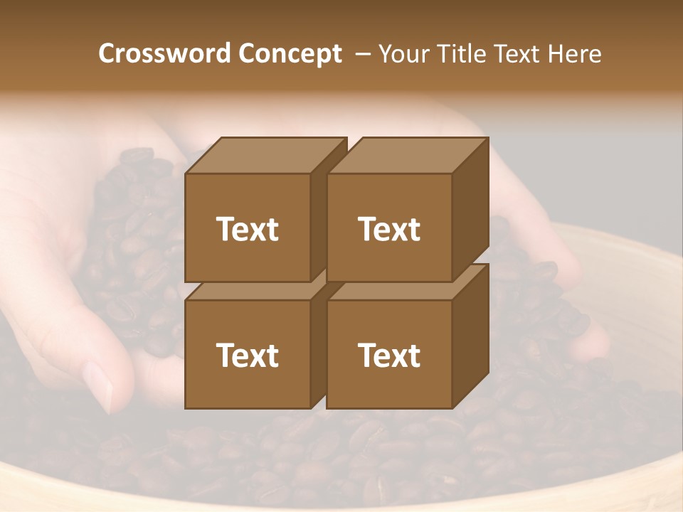 Black Espresso Hold PowerPoint Template