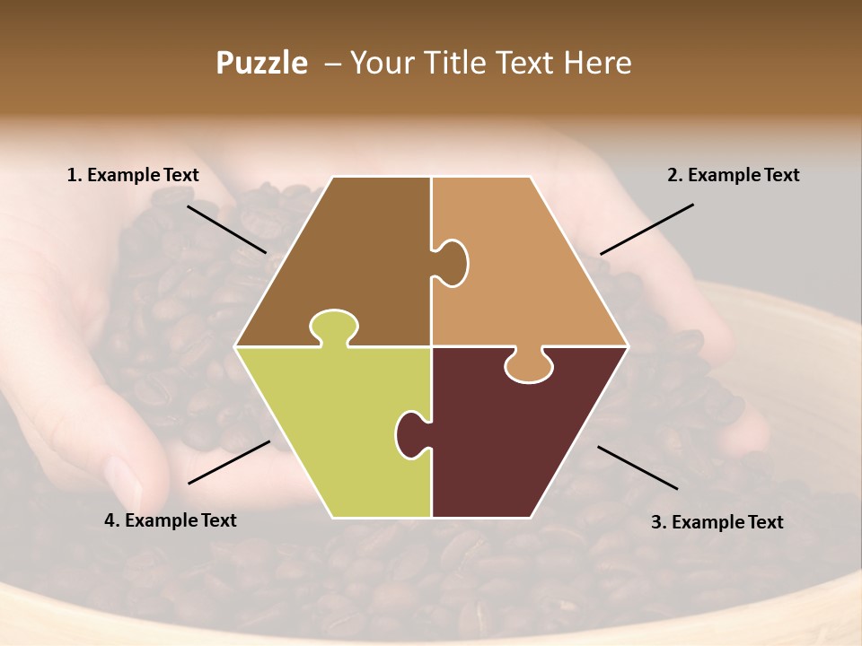 Black Espresso Hold PowerPoint Template