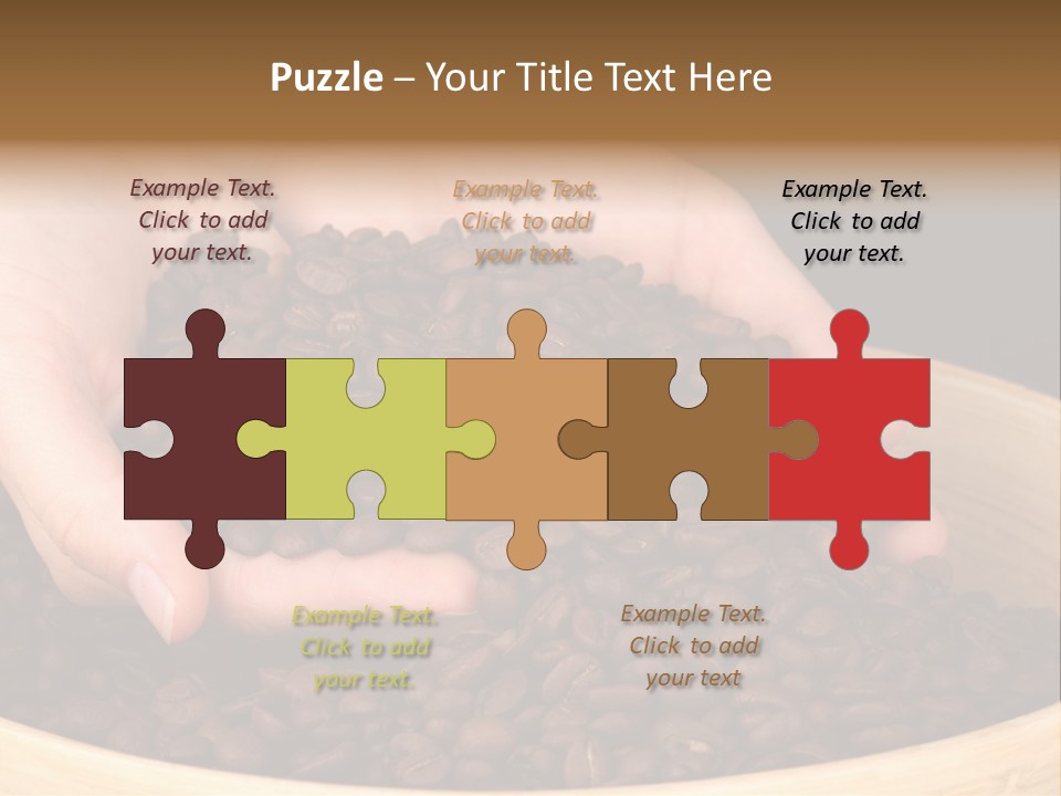 Black Espresso Hold PowerPoint Template