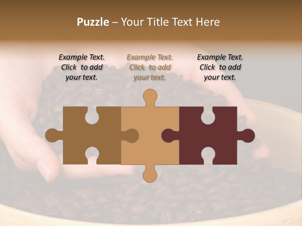 Black Espresso Hold PowerPoint Template