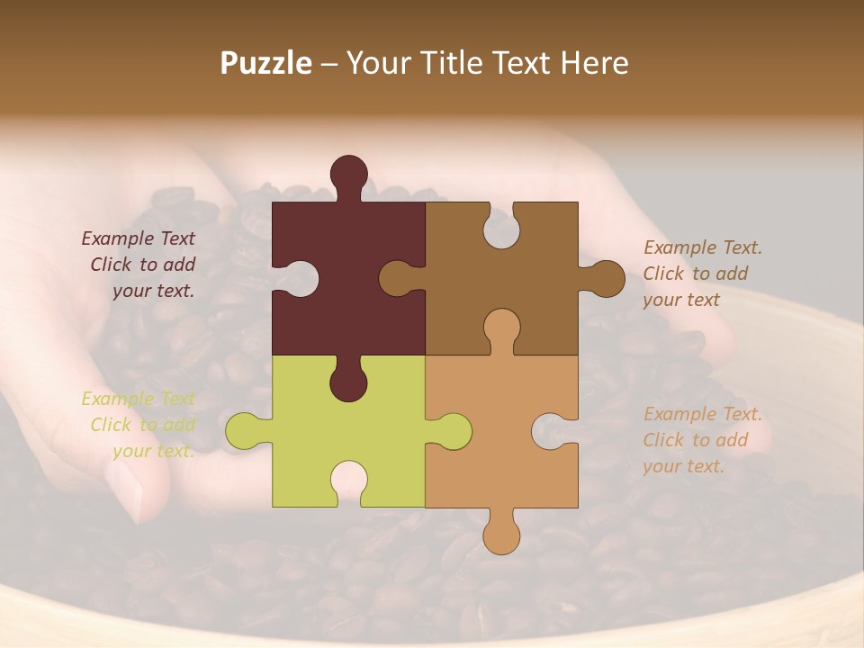 Black Espresso Hold PowerPoint Template