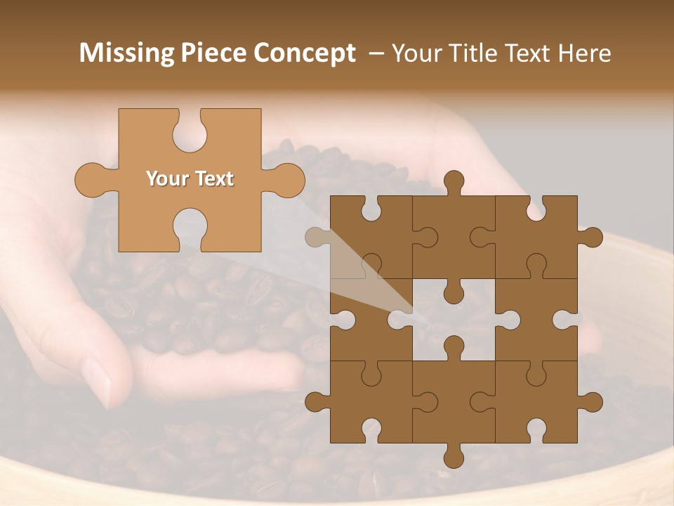 Black Espresso Hold PowerPoint Template