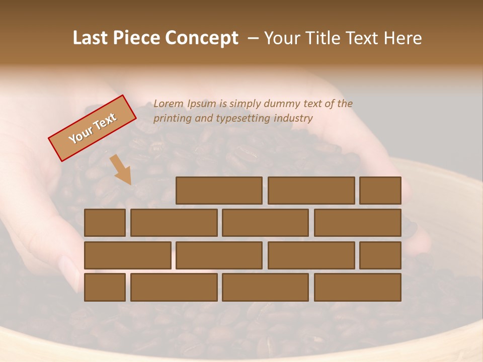 Black Espresso Hold PowerPoint Template