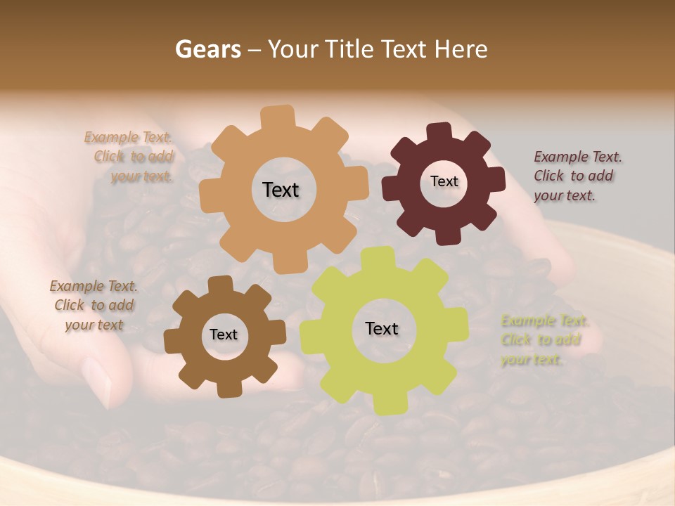 Black Espresso Hold PowerPoint Template