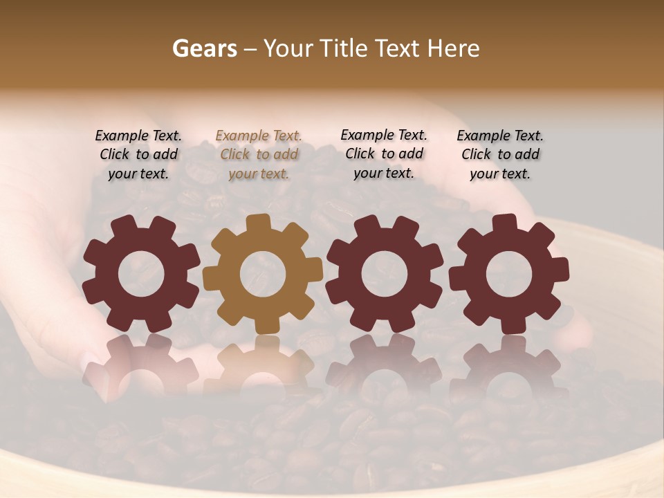 Black Espresso Hold PowerPoint Template