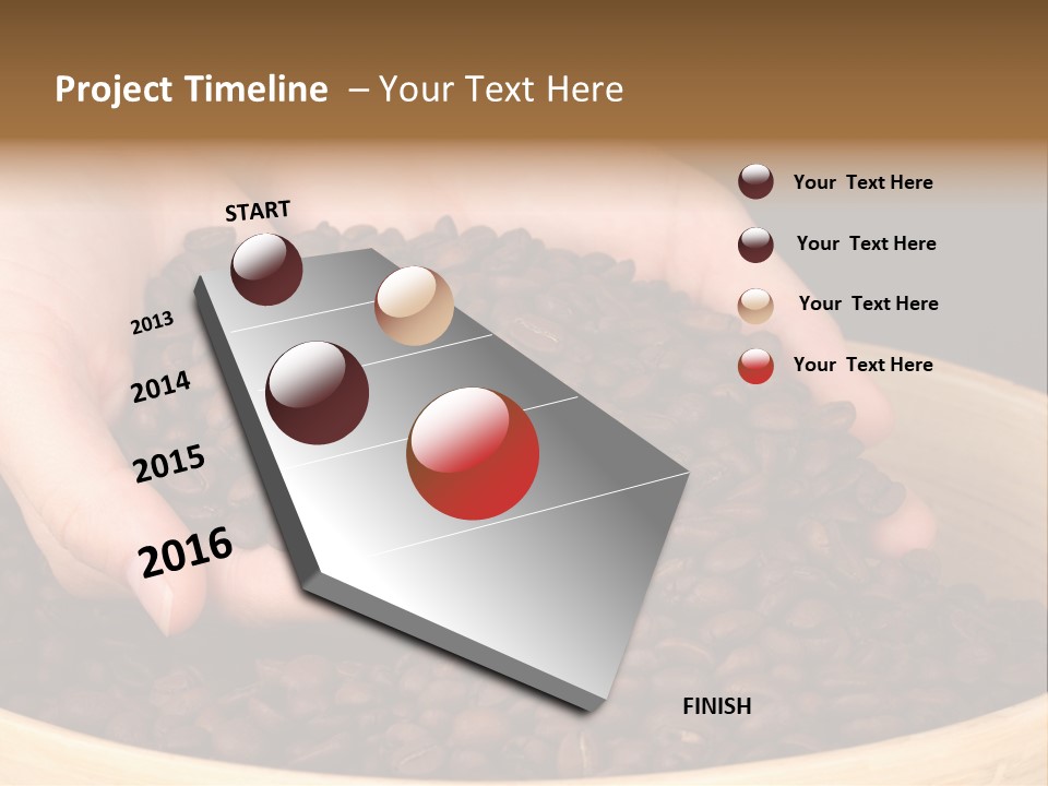 Black Espresso Hold PowerPoint Template