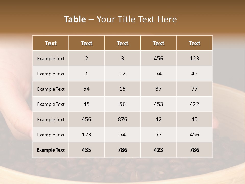 Black Espresso Hold PowerPoint Template