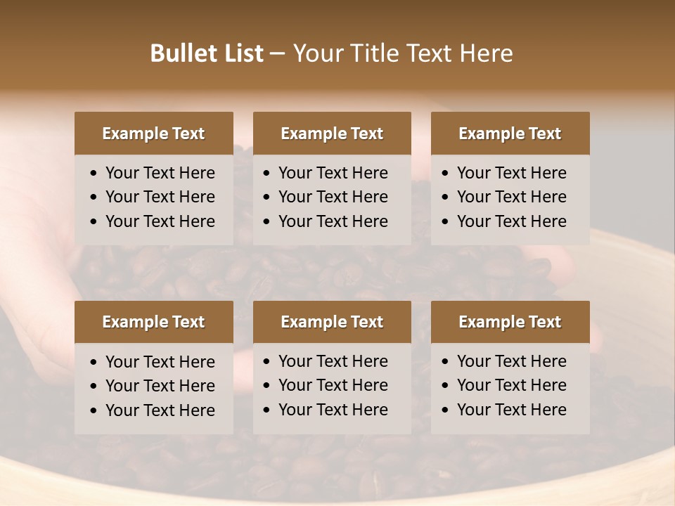 Black Espresso Hold PowerPoint Template