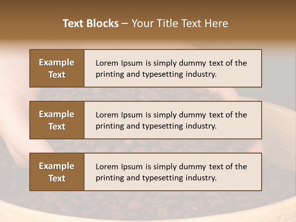 Black Espresso Hold PowerPoint Template