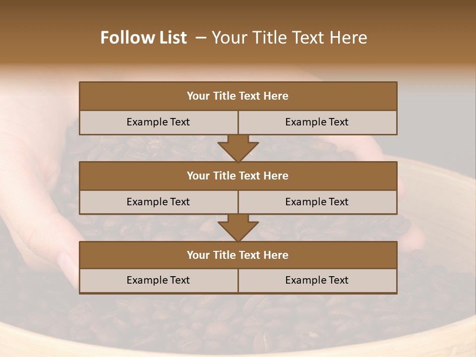 Black Espresso Hold PowerPoint Template