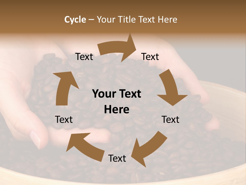 Black Espresso Hold PowerPoint Template