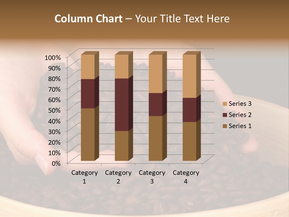 Black Espresso Hold PowerPoint Template