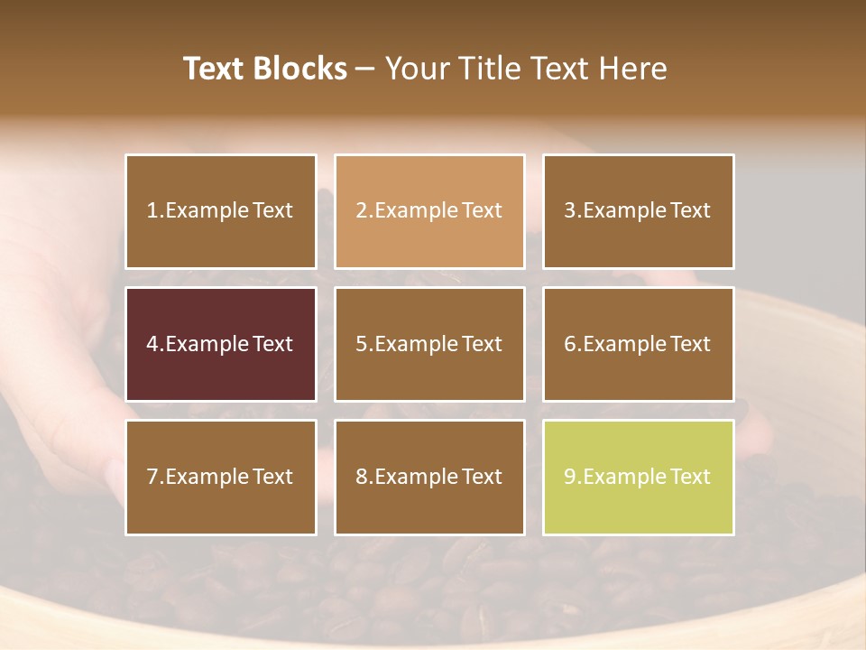 Black Espresso Hold PowerPoint Template