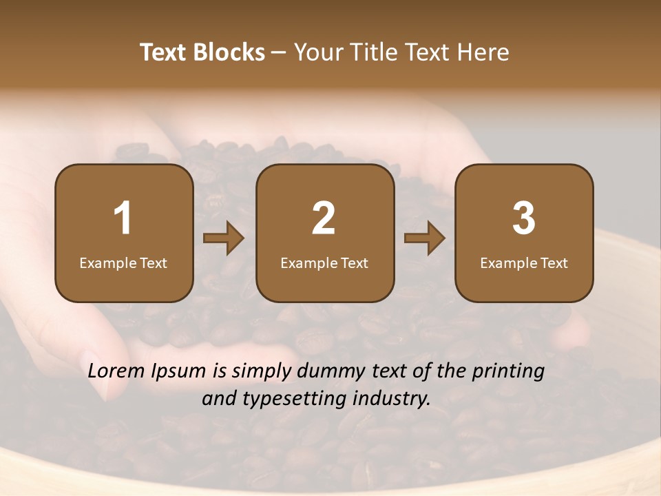 Black Espresso Hold PowerPoint Template
