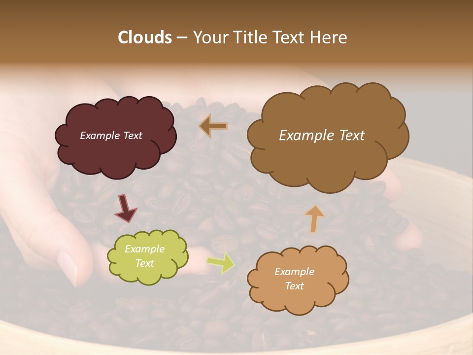 Black Espresso Hold PowerPoint Template