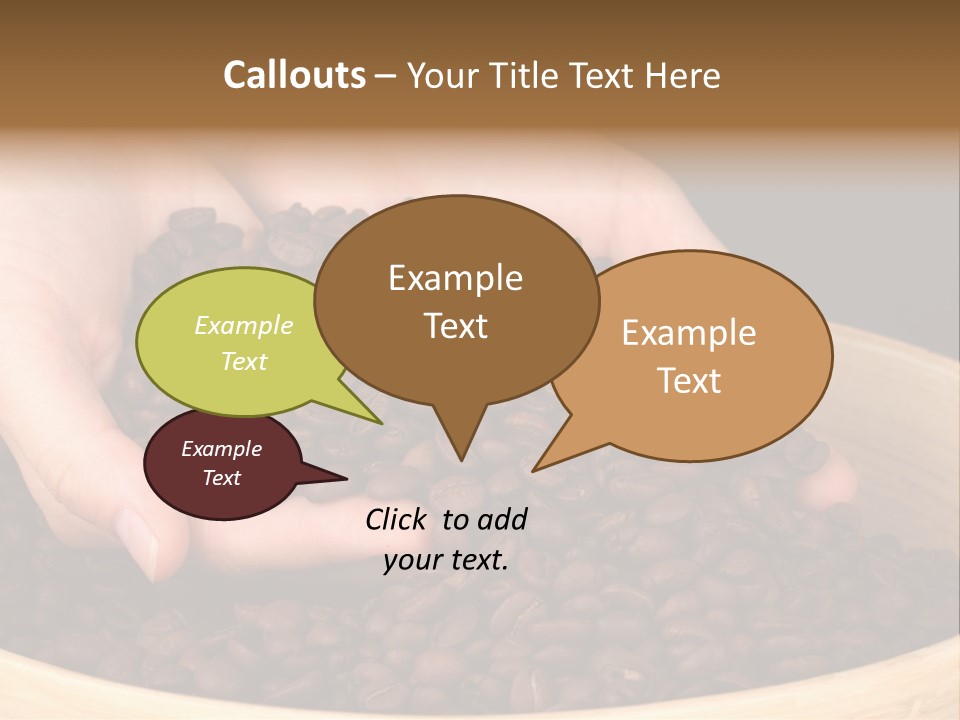 Black Espresso Hold PowerPoint Template
