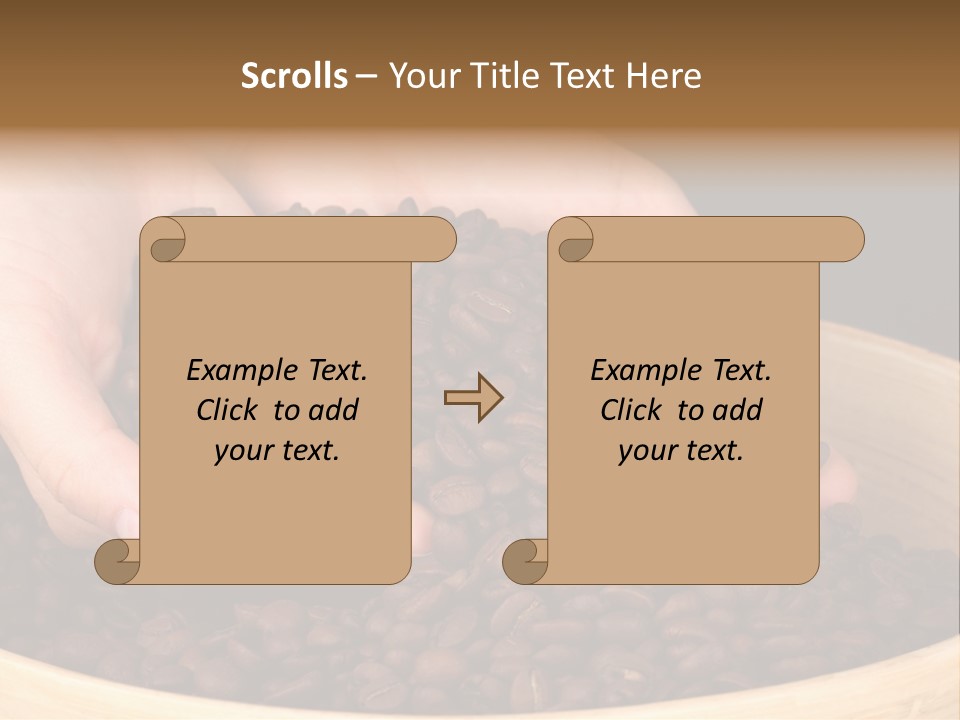 Black Espresso Hold PowerPoint Template