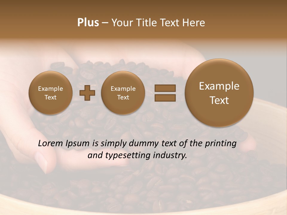 Black Espresso Hold PowerPoint Template