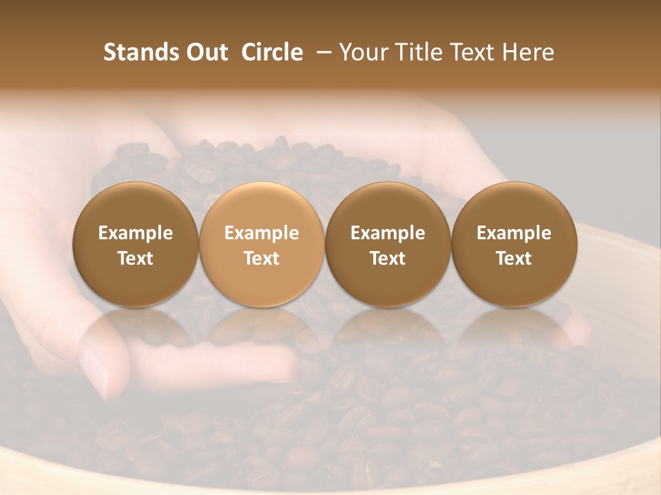 Black Espresso Hold PowerPoint Template