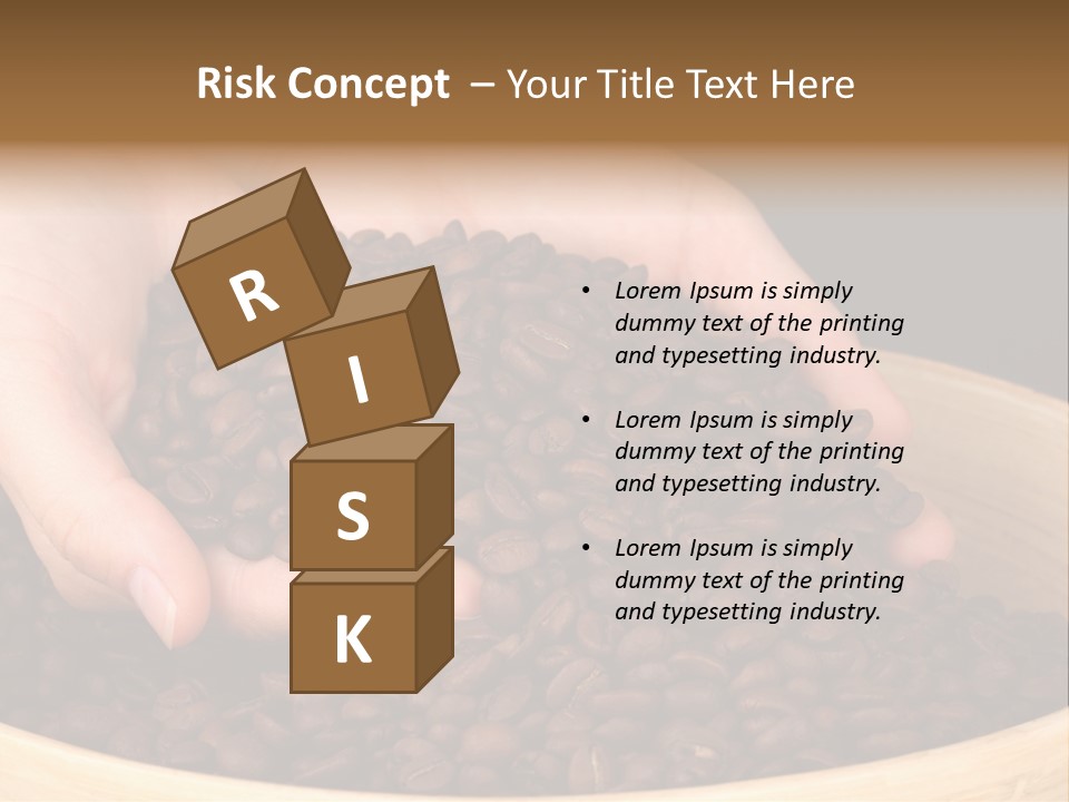 Black Espresso Hold PowerPoint Template