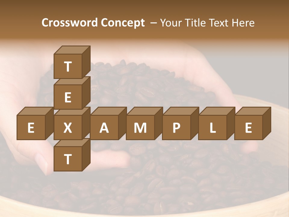 Black Espresso Hold PowerPoint Template