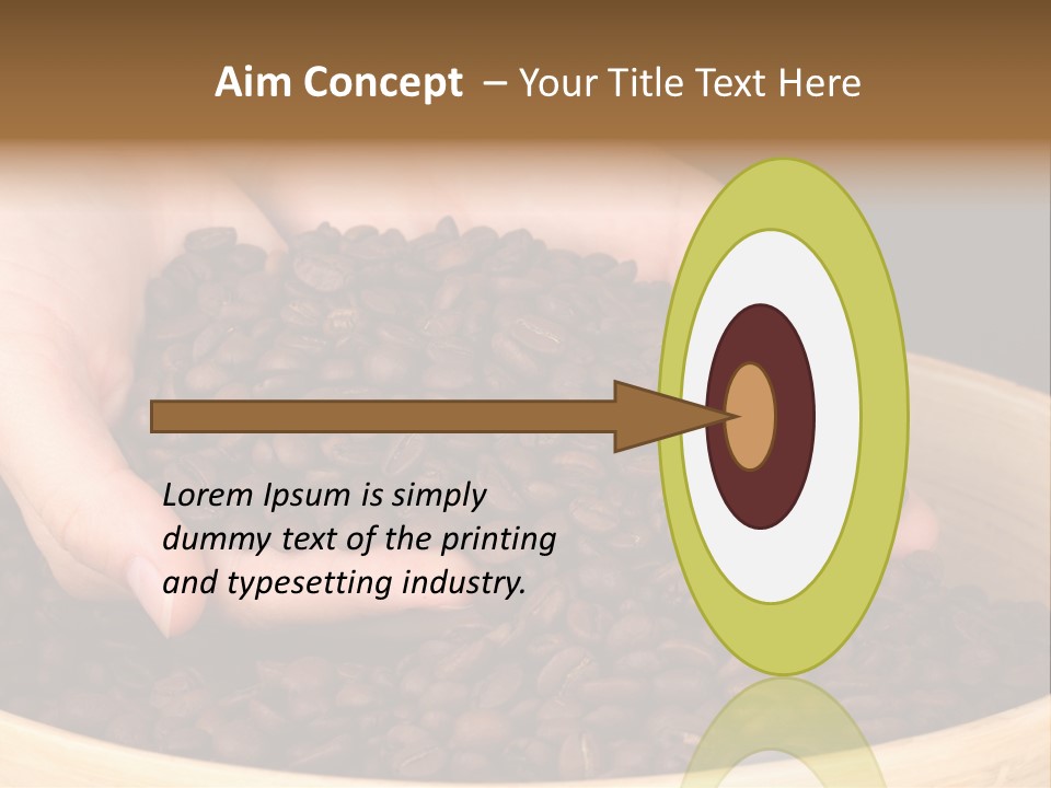 Black Espresso Hold PowerPoint Template