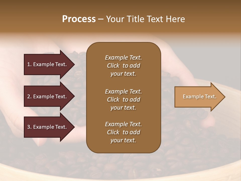Black Espresso Hold PowerPoint Template
