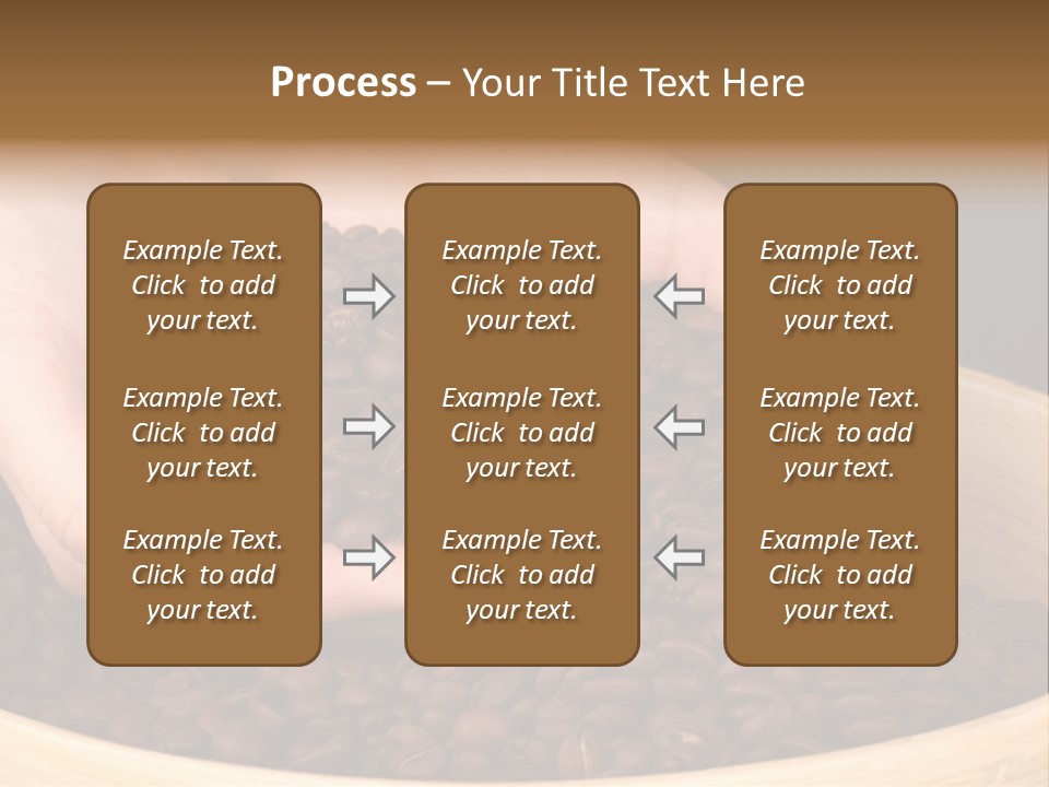 Black Espresso Hold PowerPoint Template