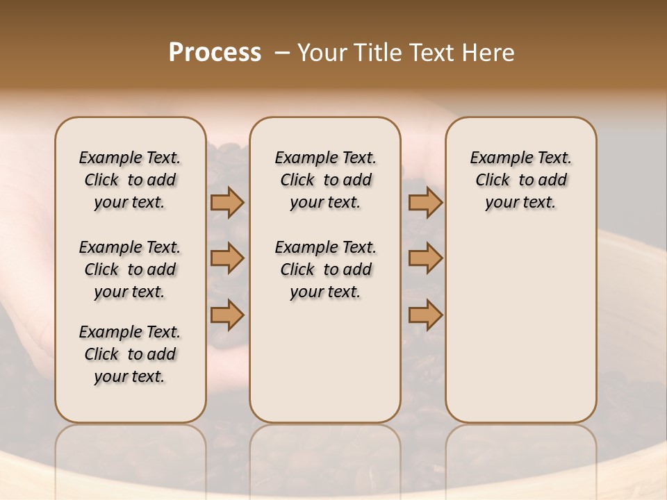 Black Espresso Hold PowerPoint Template
