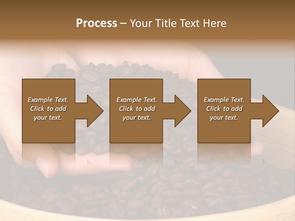 Black Espresso Hold PowerPoint Template