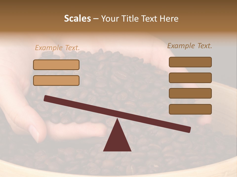 Black Espresso Hold PowerPoint Template