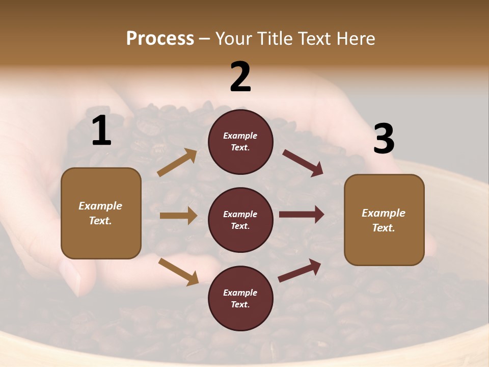 Black Espresso Hold PowerPoint Template