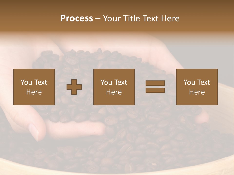 Black Espresso Hold PowerPoint Template