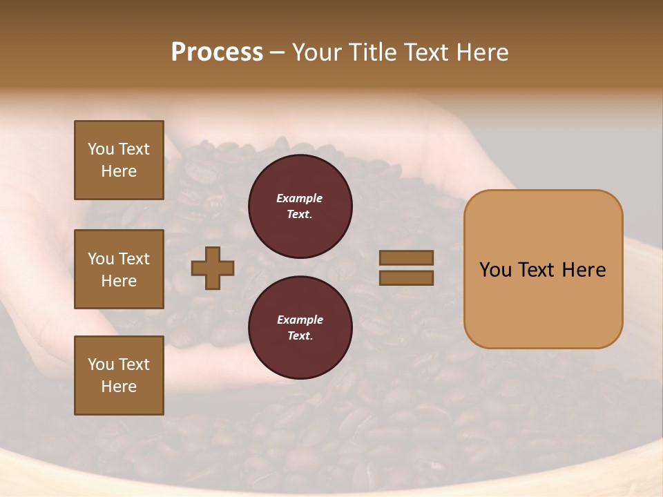 Black Espresso Hold PowerPoint Template