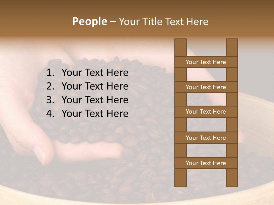 Black Espresso Hold PowerPoint Template