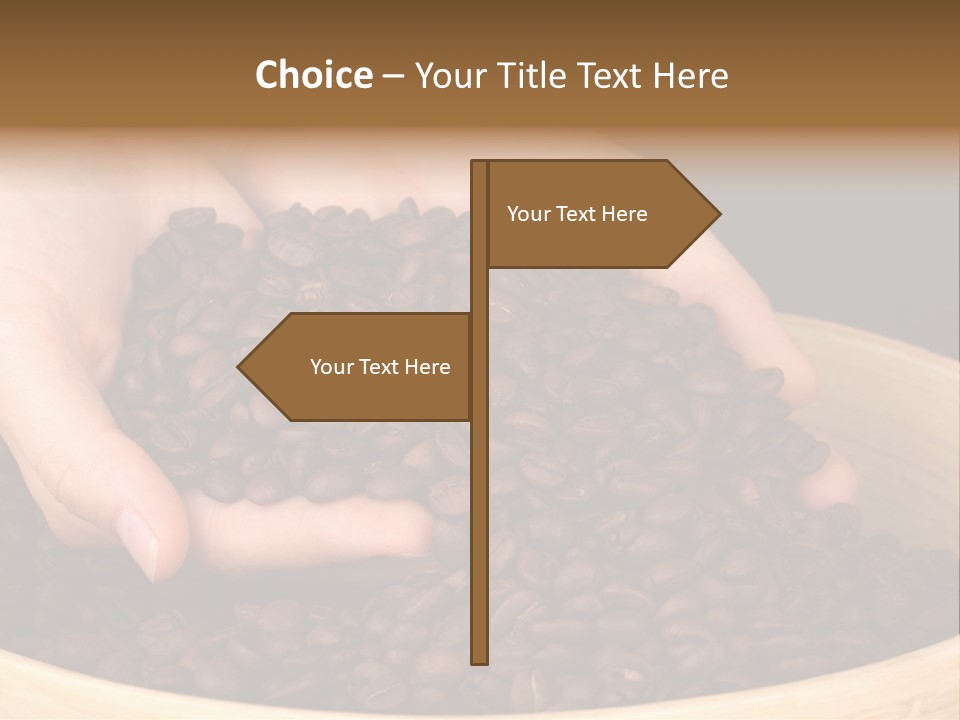 Black Espresso Hold PowerPoint Template