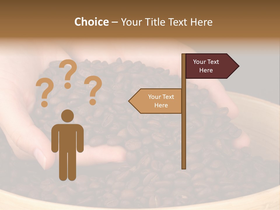 Black Espresso Hold PowerPoint Template