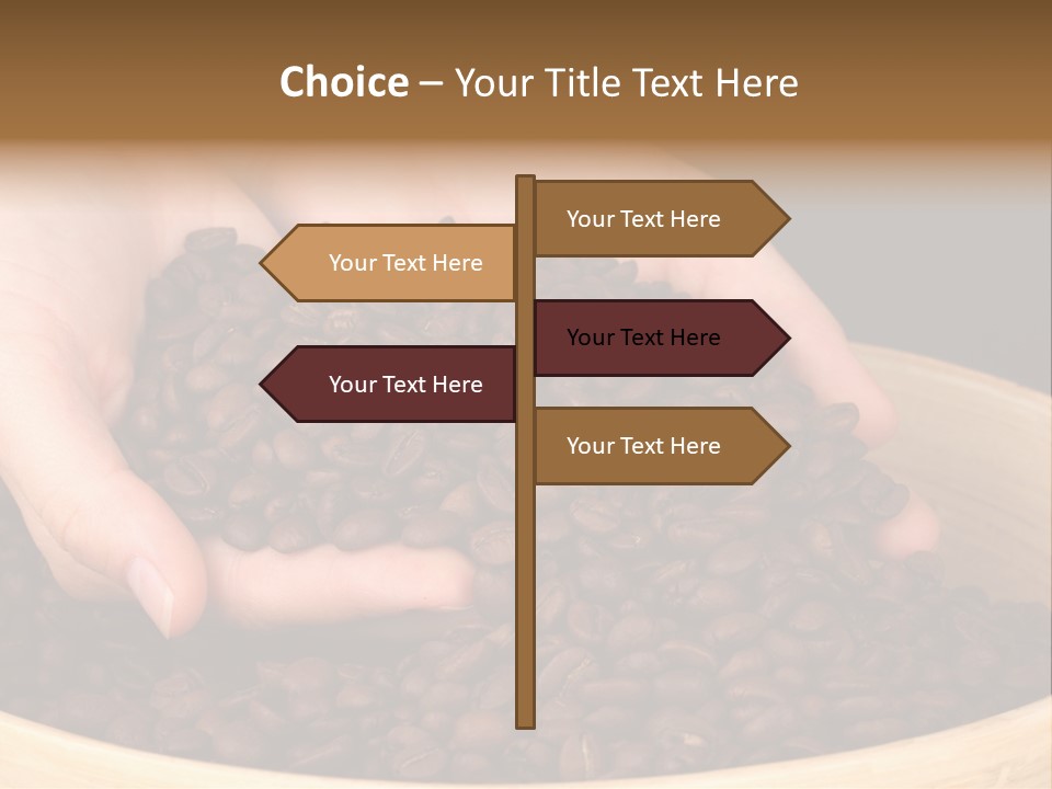 Black Espresso Hold PowerPoint Template