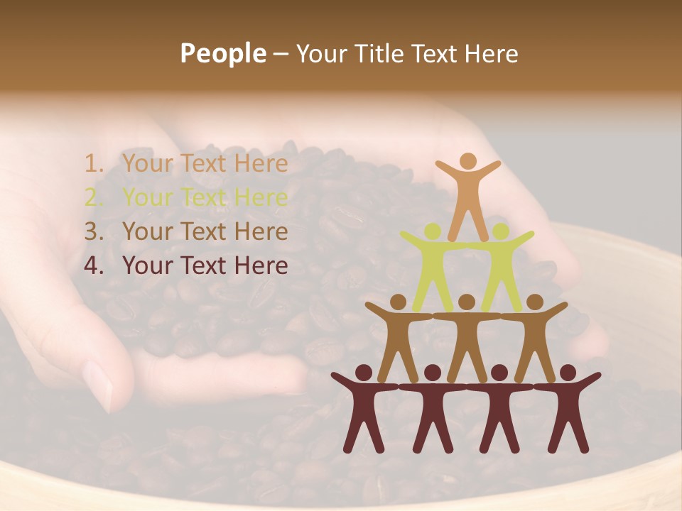 Black Espresso Hold PowerPoint Template