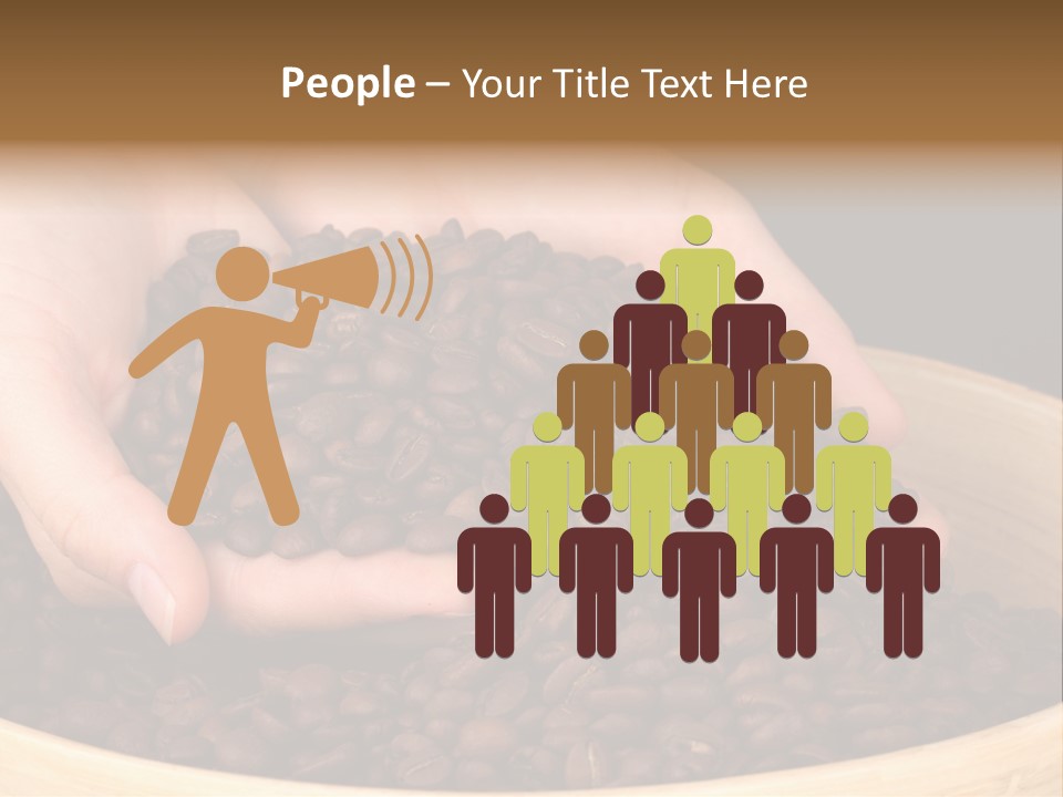 Black Espresso Hold PowerPoint Template