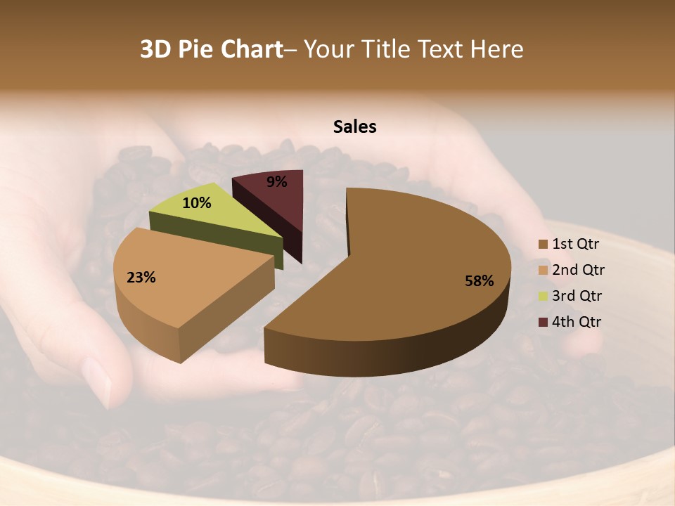 Black Espresso Hold PowerPoint Template