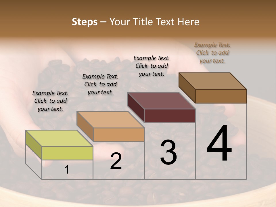 Black Espresso Hold PowerPoint Template