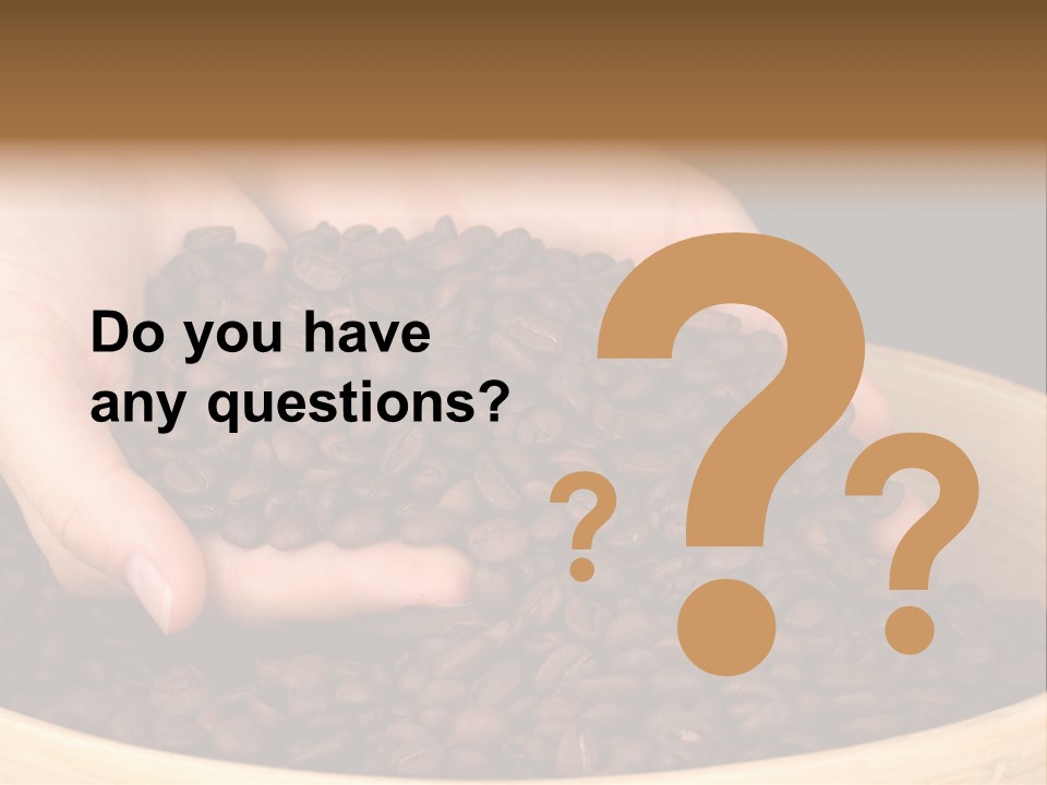 Black Espresso Hold PowerPoint Template