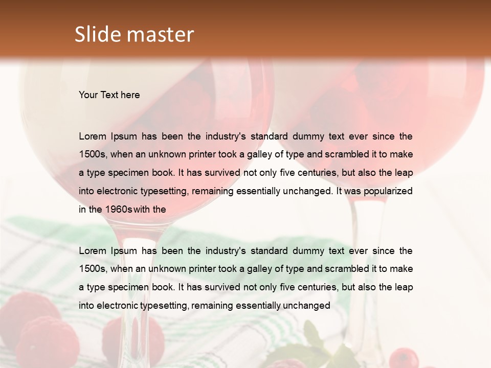 Sweet Table Fruit PowerPoint Template