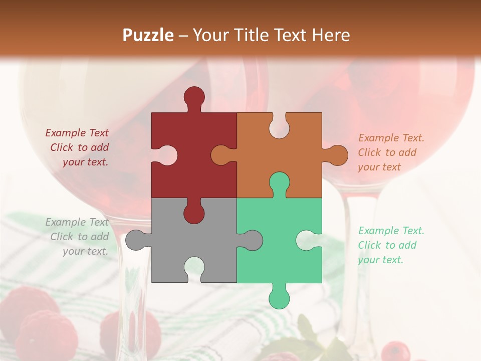 Sweet Table Fruit PowerPoint Template