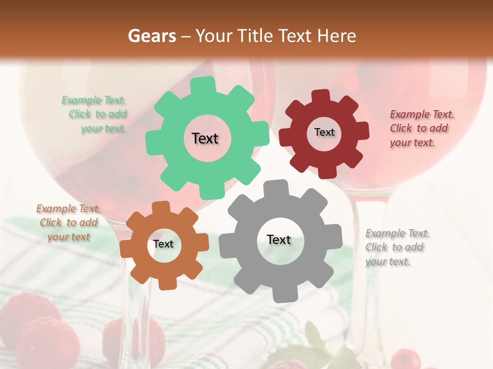 Sweet Table Fruit PowerPoint Template