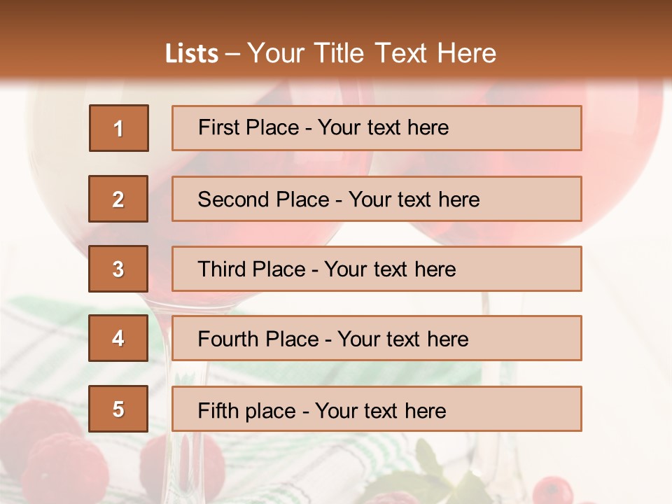 Sweet Table Fruit PowerPoint Template